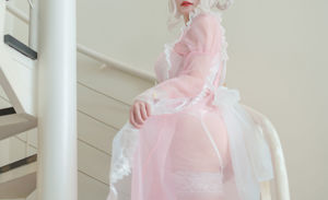 [Net Red COSER] Anime-Bloggerin Ogura Chiyo w - Transparent Pink Maid
