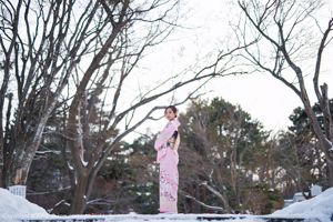 Кэт Бао "Традиционное кимоно и розовое бикини" [Hideto XIUREN] №1228