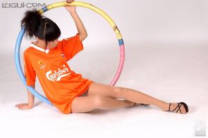 모델 Yiyuan "Cool High-heeled Football Baby"[丽 柜 LiGui] 실크 발 사진 사진