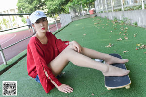 [Dasheng Model Schieten] No.078 Yueyue Skateboarden in kousen: