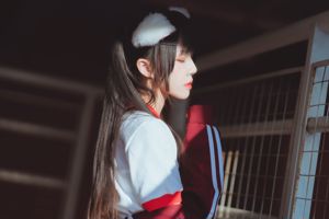 Sakura Momao "Rood gymnastiekpak" [COSPLAY Beauty]