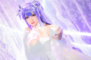 [Internet celebrity COSER photo] Miss Coser Xing Zhichi - pure white and pitch black "Unicorn"