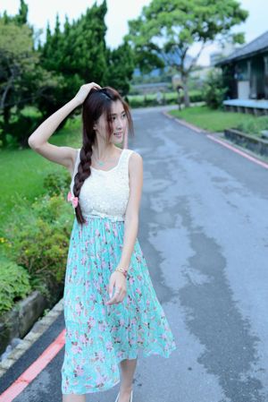 Kila Jingjing / Kim Yoon Kyo "Small Fresh and Beautiful Dress" buiten fotograferen